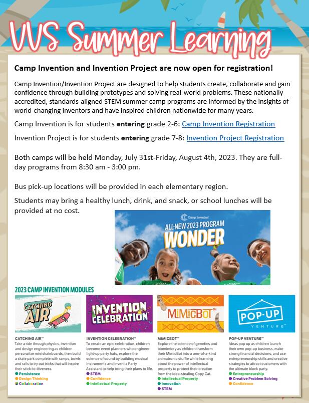 Camp Invention/Invention Project Logo